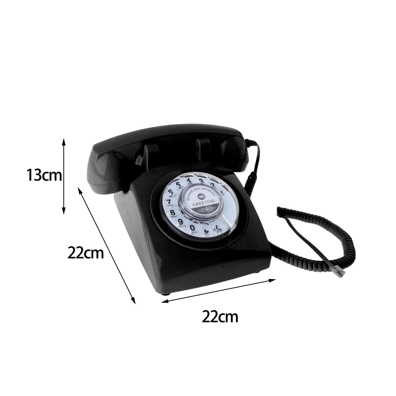 Telefoniczna księga gości biurko telefon materiały ślubne do hotelu spotkanie czarne 24 x 22 x 13 cm