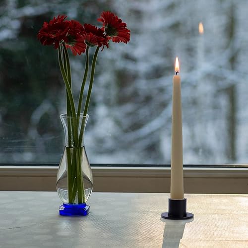 Miniatura 6 de 12 portavelas cónicos negros, portavelas de hierro mate, centros de mesa para decoración del hogar, aniversario de boda, fiesta, regalos de