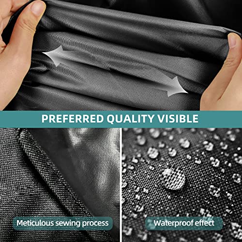 Kpt 32 Inch Masterbuilt Electric Smoker Cover, 500D Heavy Duty Waterproof Square 2 Burner Small Grill Cover For Weber, Smoke Hollow, Char Broil, Nexgrill Black Grill Cover, Fade And Uv Resistant. #TOP5