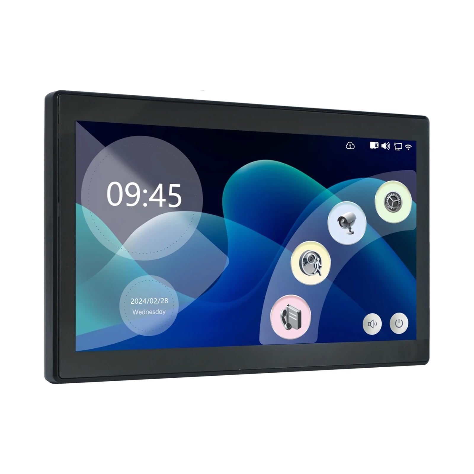 TUYA 10" LCD 2 Fils interphone vidéo écran Tactile Sonnette de Porte Intelligente visiophone Vision Nocturne Tuya for Villa Maison Appartement D2 Grand Angle(1to1 10inch TF 32GB)