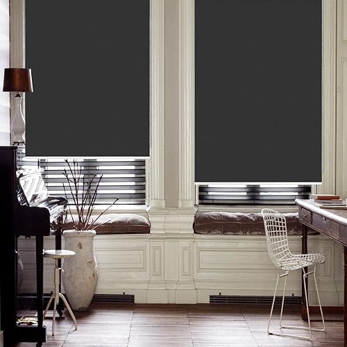 Vista 3 de Persianas enrollables opacas metálicas premium con protección contra los rayos UV impermeables aisladas térmicas hechas a medida para ventanas