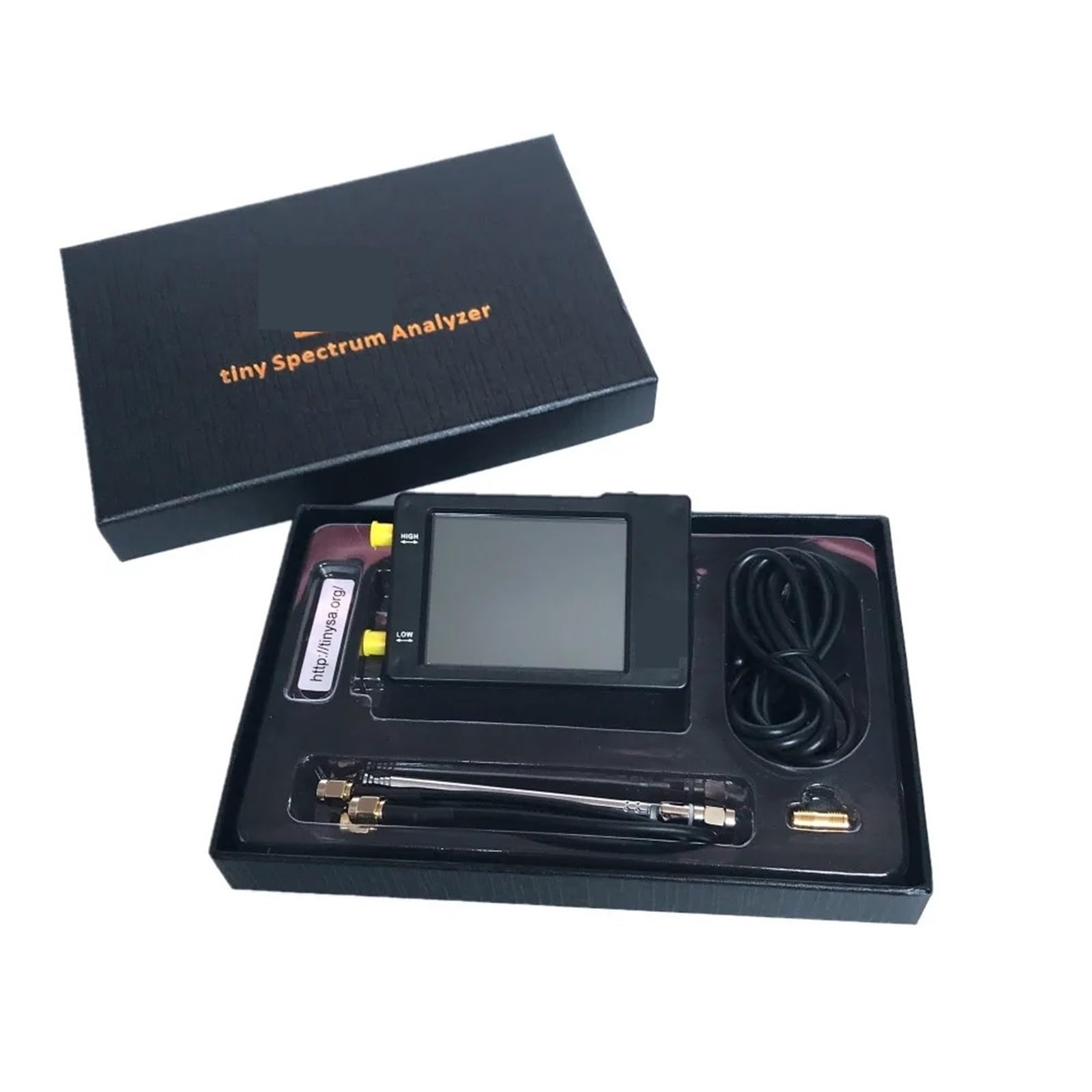 Spektrumanalysatoren, Analysator, verbesserte Version V0.3.1_E, tragbares 2,8-Zoll-Display, 100 kHz bis 960 MHz, mit ESD-geschütztem Signalgenerator
