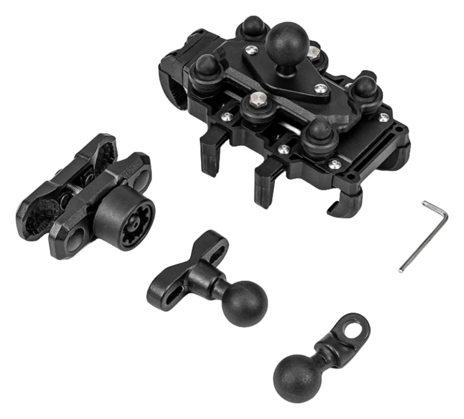 Scheda Staffa Navigazione Supporto Per Telefono Per Moto Vista A 360° Antiurto Antifurto Fissaggio A Otto Artigli Staffa Per GPS Clip Per Scooter Da Equitazione Staffa Di Navigazione