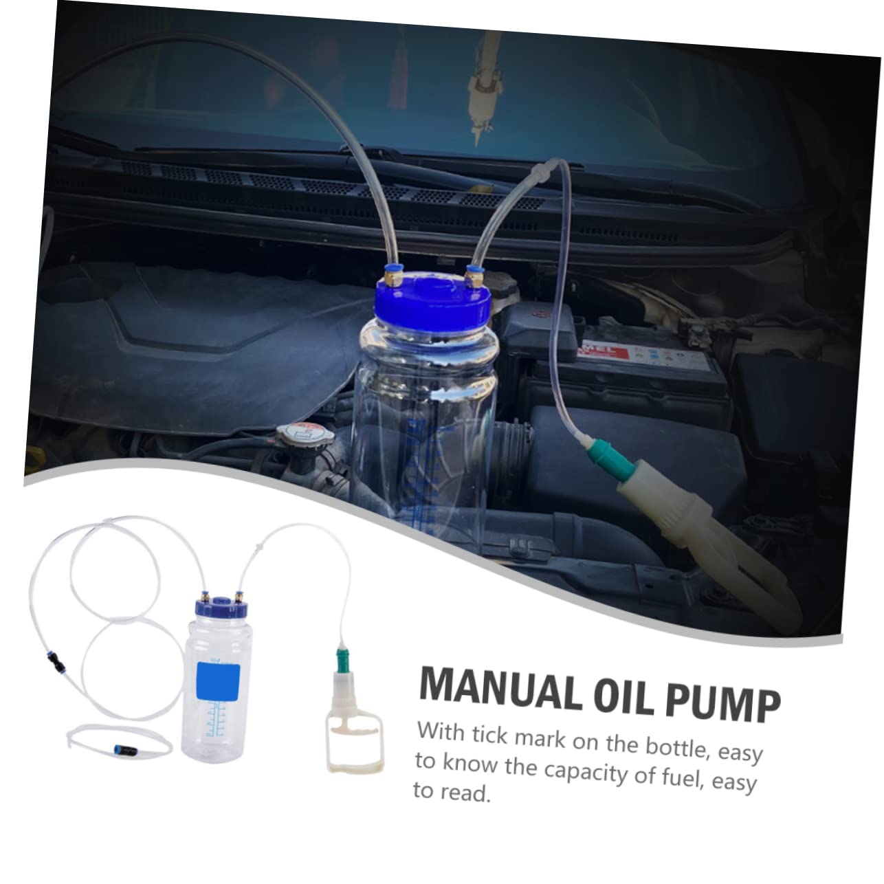 Manuelle Ölpumpen Absaugpumpe 2l 8mm Schnittstelle für Auto