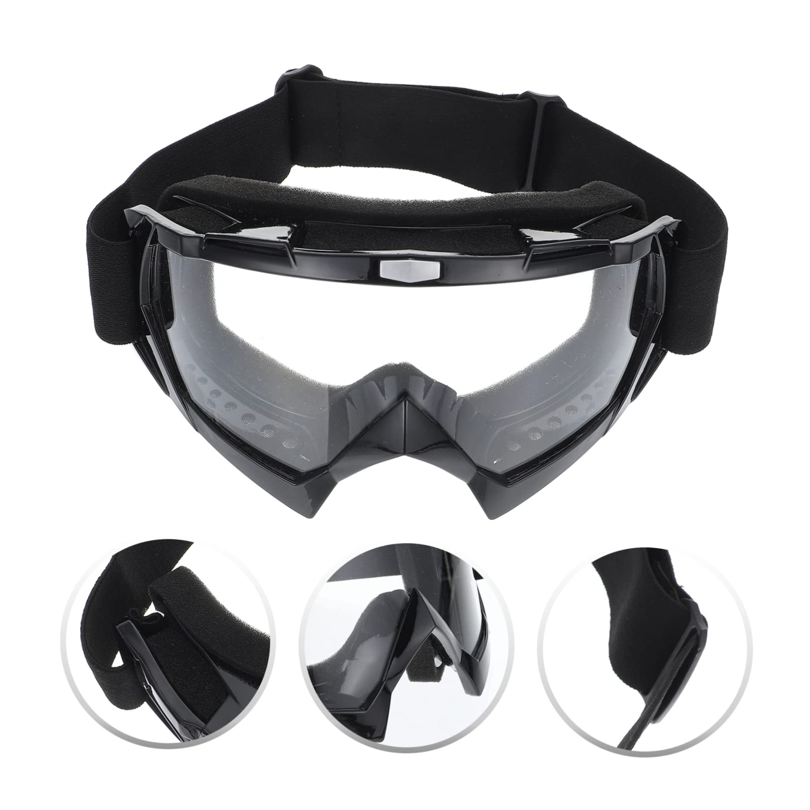 Gatuida 2pezzi Occhiali Da Ciclismo Antivento Occhiali Sportivi Tpu Protezione Per Occhi Inverno Per Ciclismo e Attività Outdoor Anti-fog e Splash