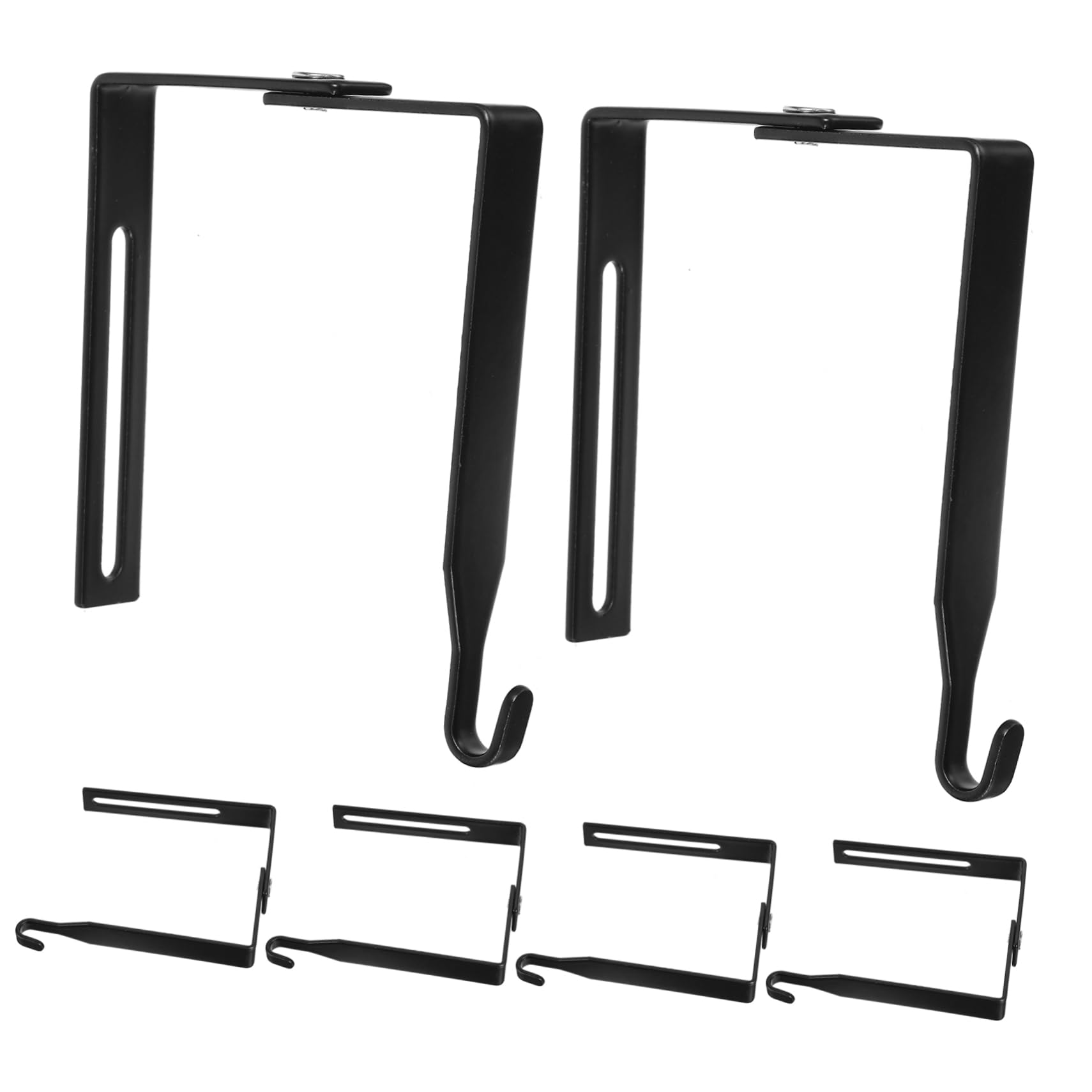 NAMOARLY 6pcs Door Cabinet Hook Cubicle Hooks for Coats Tiers Storage Cabinet Handles Door Hanger Hook Over The Door Organizer Cabinet Door Hook Pot Lid Organizer Drawer Cord Non Black Iron