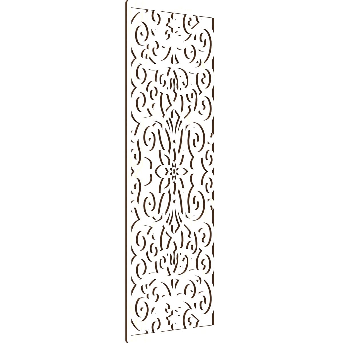 25 3/8"W x 64 3/8"H x 3/8"T Buel Decorative Fretwork Wood Wall Panels, Birch