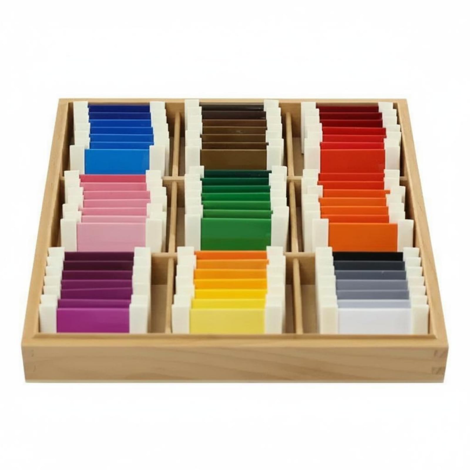 Qianly Früherziehungs-Farbtafeln herausnehmbar Holz-Farbtafeln PVC Früherziehungs- Steckspiel für Kinder