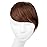 SARLA Clip in Side Bangs Extension Straight Synthetic Fake Bangs for Women One Piece Red Vino