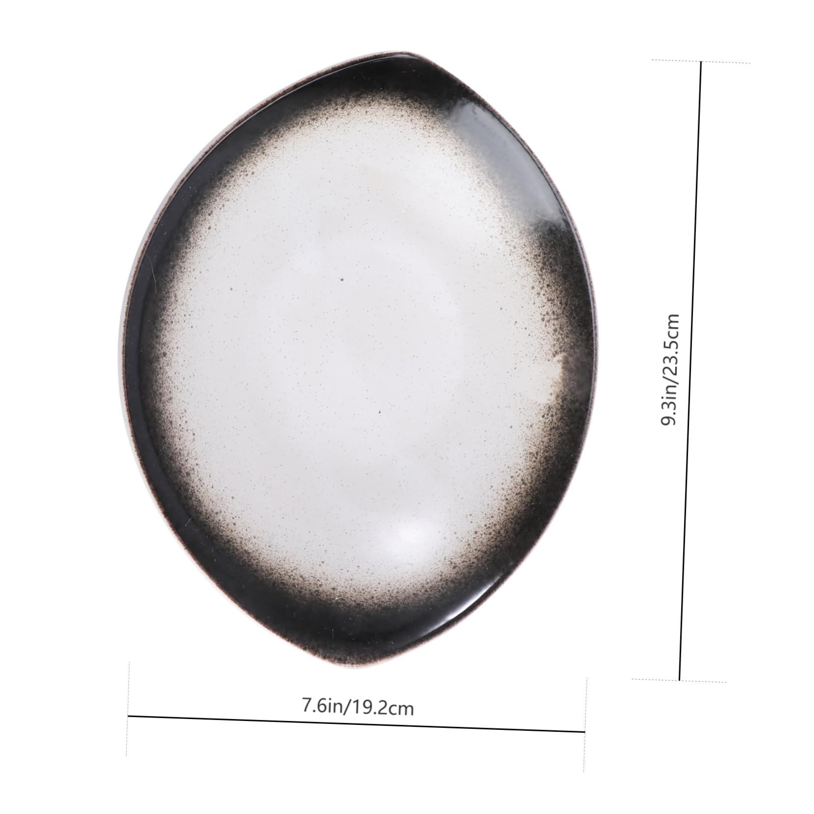 Cabilock 1pc Ceramic Olive Plate Dishes Board Food Divided Plates Tiered Tray Bowl Dinner Plates Portion Dessert Trays Breakfast Platters Pasta Serving Platter with Lid Kitchen Lap Ceramics