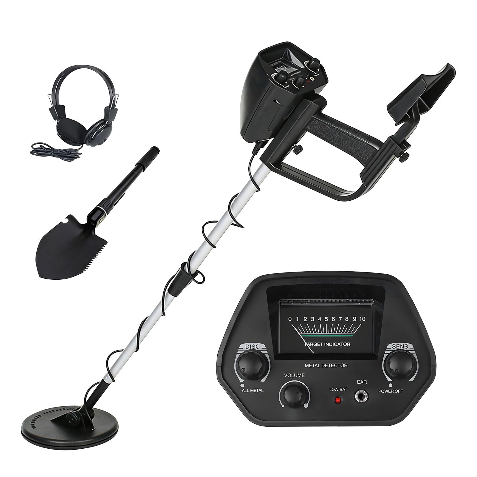 Innovative Metal Transducer Highlighting Profound Search Investigate for Locating Tokens Jewelry Sensitivity Metal Transducer with Ergonomic Handle for Profound Underground Exploration Comfortable Use