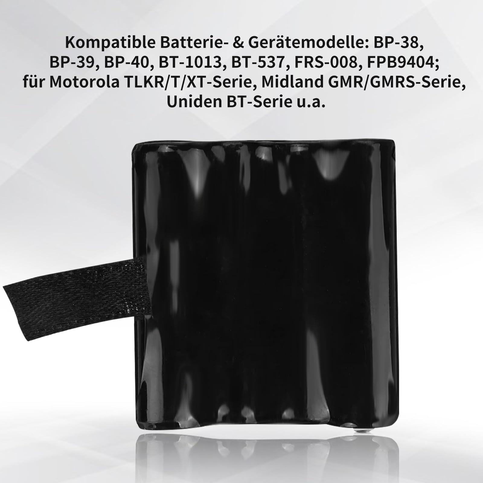 Batteria di ricambio NI-MH da 1000 mAh per Motorola TLKR T3, T4, T5, T7, T8, T50, T60, T80, compatibile con parti originali IXNN4002B, LIS-P14MAA03A1AX e modelli di batterie comuni BP-38/39/40, BT-537
