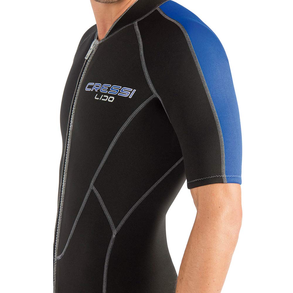 Cressi Lido Man Shorty Wetsuit - Męski Krótki Kombinezon do Nurkowania, Pływania i Sportów Wodnych, 2 mm Ultra Stretch Neopren