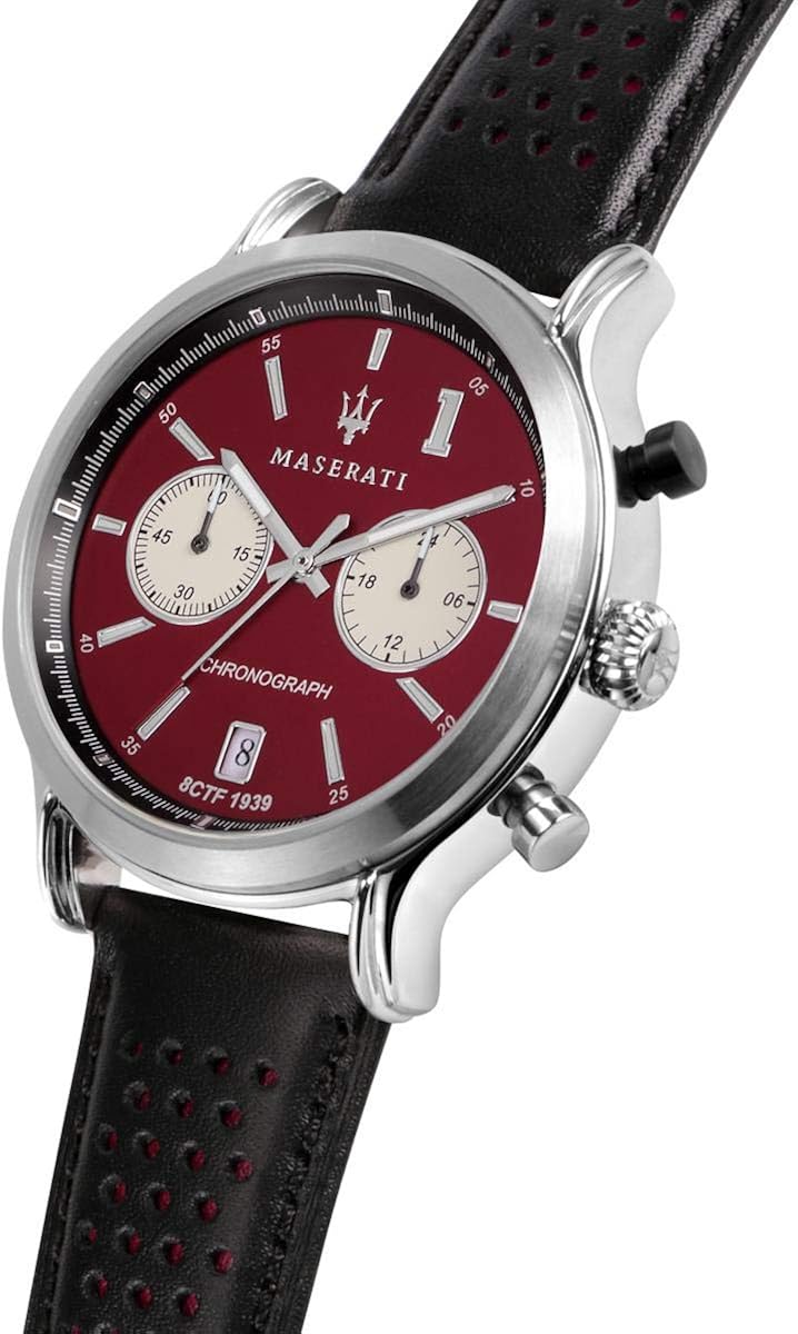 Maserati Orologio da uomo, Collezione LEGEND, in acciaio, cuoio, con portachiavi - R8871638002 Maserati Orologio da uomo, Collezione LEGEND, in acciaio, cuoio, con portachiavi - R8871638002