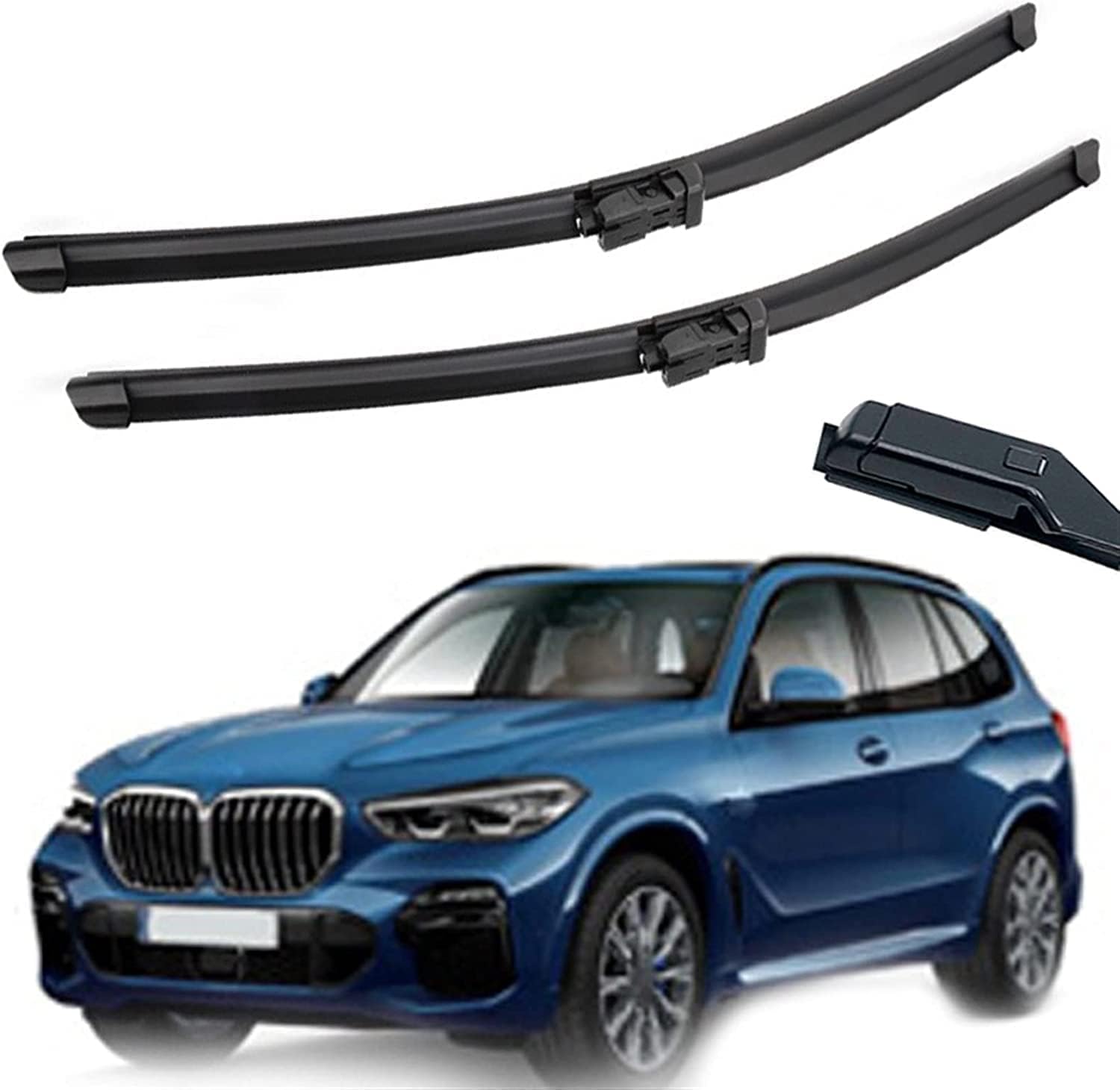 TUBIC Tergicristallo Parabrezza per BMW X5 G05 2019 2020 2021 26"+ 20",Auto Anteriore e Posteriore Tergicristalli per Parabrezza Ricambio Accessori