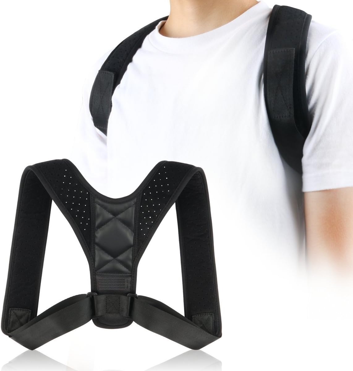 Adjustable Posture Corrector for Men & Women Clavicle Support, Improve Bad Posture, Shoulder Alignment, Muscle Memory, Upper Back and Neck Pain Relief