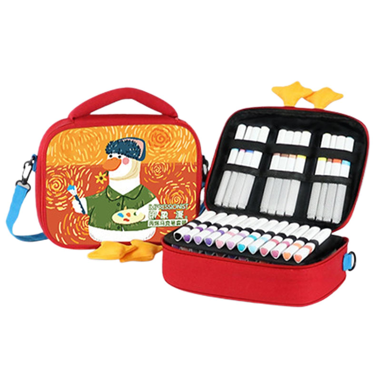 Marker-Set für Kinder, Kunstmarker, Malmarker-Set, waschbare Marker | Zeichenmarker, Malmarker, Kunstbedarf für Kinder, tragbares Marker-Set, Bastelmarker für Kinder