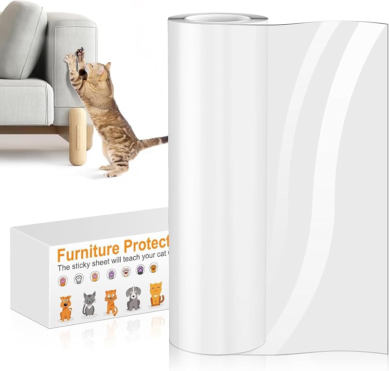 Protetor Adesivo Transparente para Móveis contra Arranhões de Gatos QianShouYan MZD-03, 30 cm x 5 m
