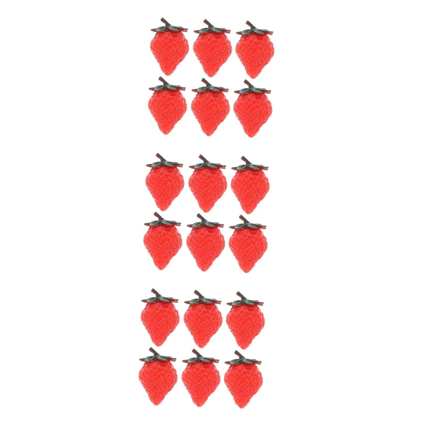 ABOOFAN 3 Sätze Erdbeerfliese Coole Kühlschrankmagnete Erdbeermagnete Für Den Kühlschrank Erdbeer-kühlschrankmagnete Aufkleber Magnete Für Kühlschrank Fruchtmagnete Rot PVC 6 Stücke * 3
