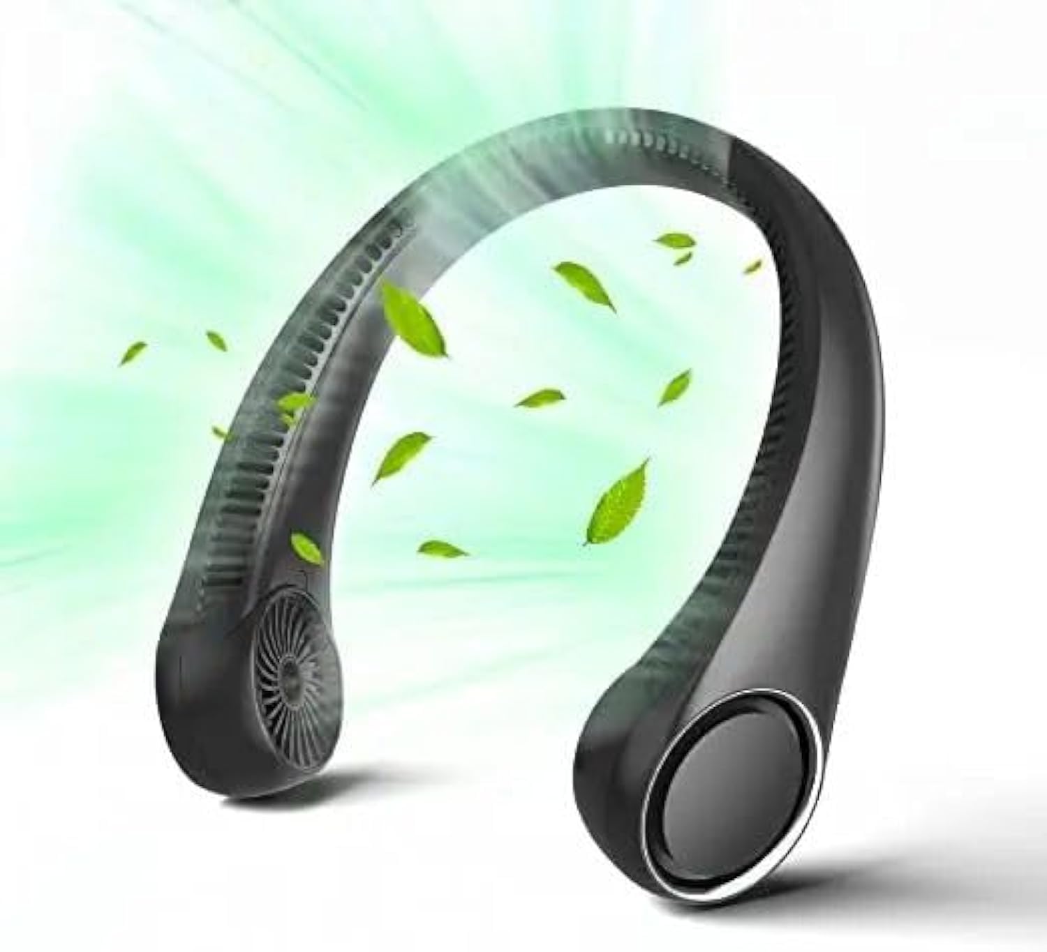 ALF Portable Rechargeable Neck Fan 20Hrs Play 2900 Mah USB Charging Battery Bladeless Neck Fan Smart Mini Hand Free 3 High Speed Fan Low Noise 360° Cooling Neck Fan (Black) (B0D5HGGYHY) Amazon Price History, Amazon Price Tracker