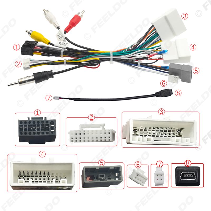 Car 16pin for Audio Wiring Harness with Canbus Box for Nissan X-Trail Aftermarket Stereo Installation Wire Adapter - (Color Name: AB Cable-canbus Box)