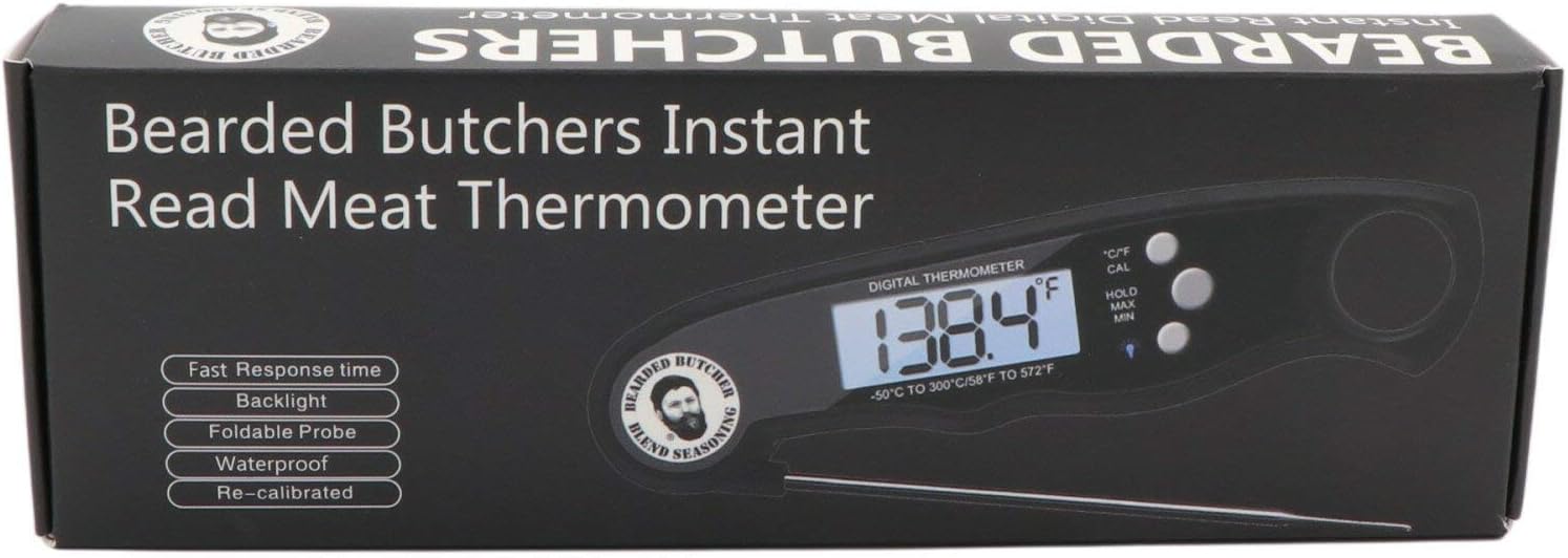 review Bearded Butcher Instant Read Meat Thermometer with Fast Response Time