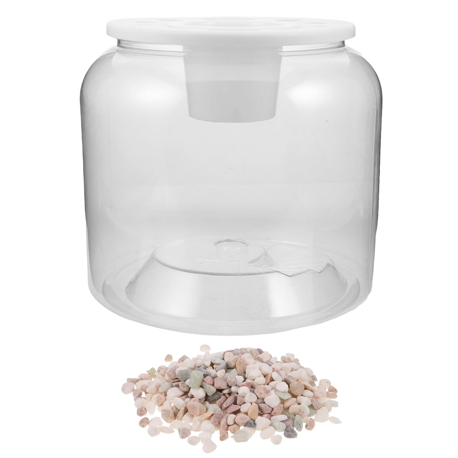 Przezroczysty Plastikowy Zbiornik Żółwia z Pokrywą Do Sadzenia Wytrzymałe Terrarium dla Małych Gadów Bezpieczne Środowisko dla Żółwi i Płazów Idealny Biurko i Do Obserwacji