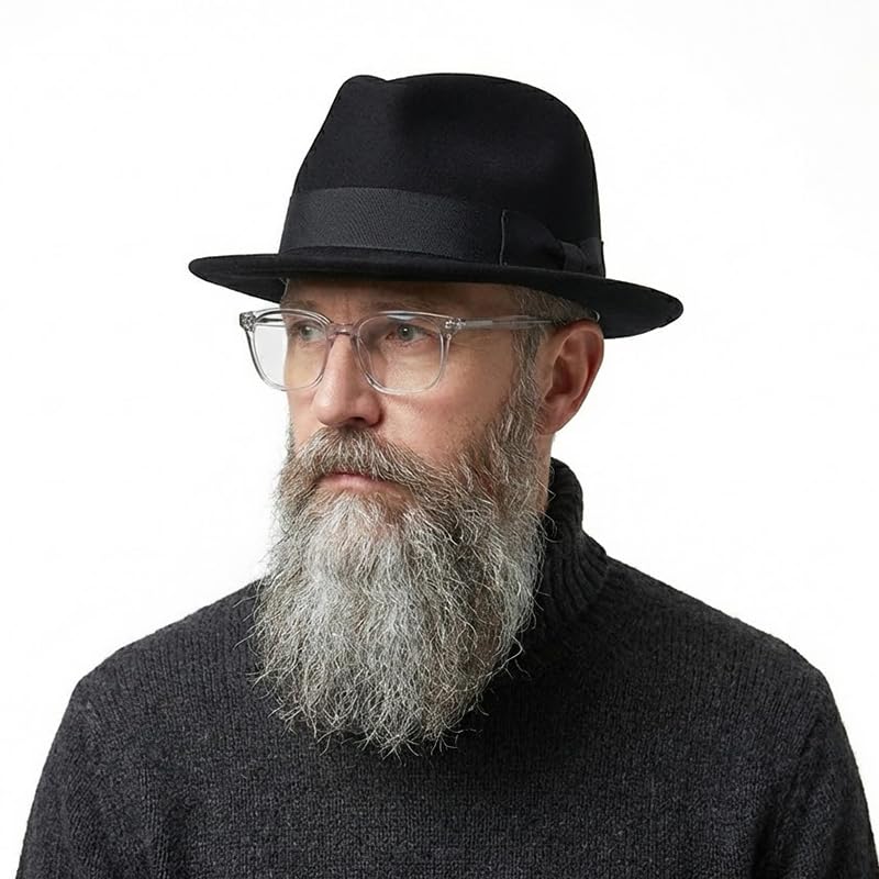 Chapeau trilby en feutre de laine homme chapeau fedora