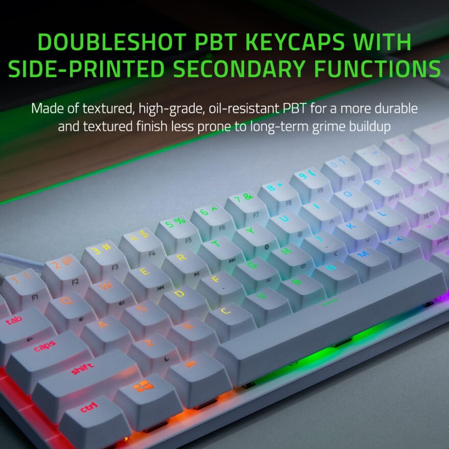 Razer Huntsman Mini Mercury - 60% Optical Gaming Keyboard (Linear