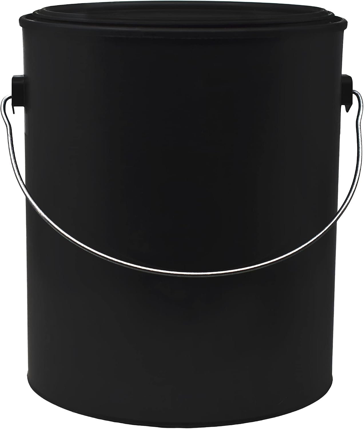 1 Gallon - Black Polypropylene Plastic Paint Bucket with Lid and Handle - Paint Can Made from 100% USA Recycled Plastic