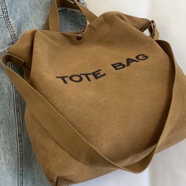 Bolso Tote Retro de Lona - Gran Capacidad miniatura 7