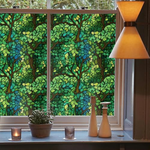 Vinilo decorativo ventana 15.7x118 in verde miniatura 3