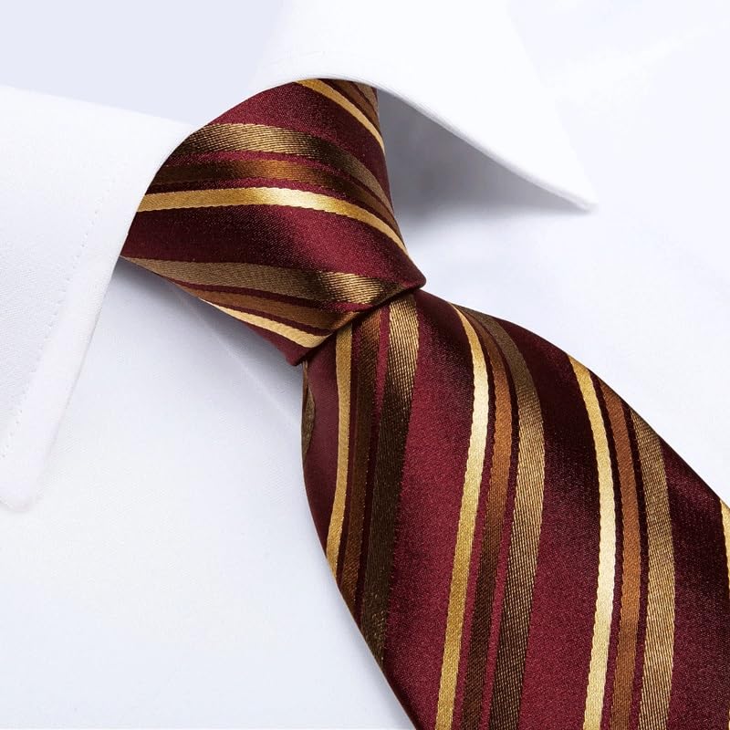 Conjunto de corbata de rayas para hombre y mujer miniatura 4