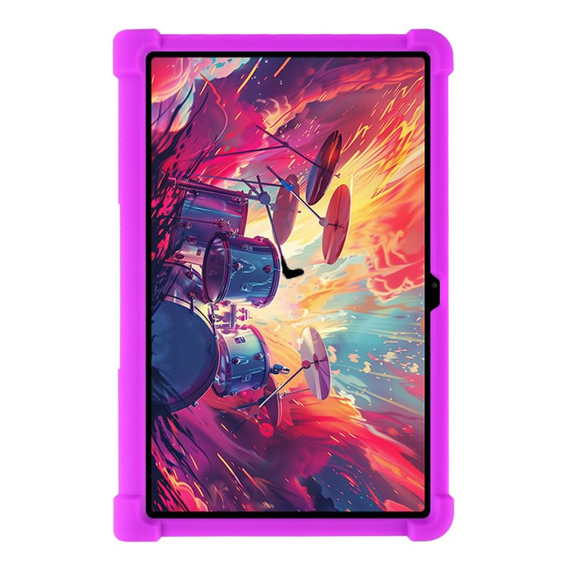 Image of for Lenovo Xiaoxin Pad Studio 11.5 inch /Tab Plus Silicone Case with Kickstand Rugged Protective Cover - Purple