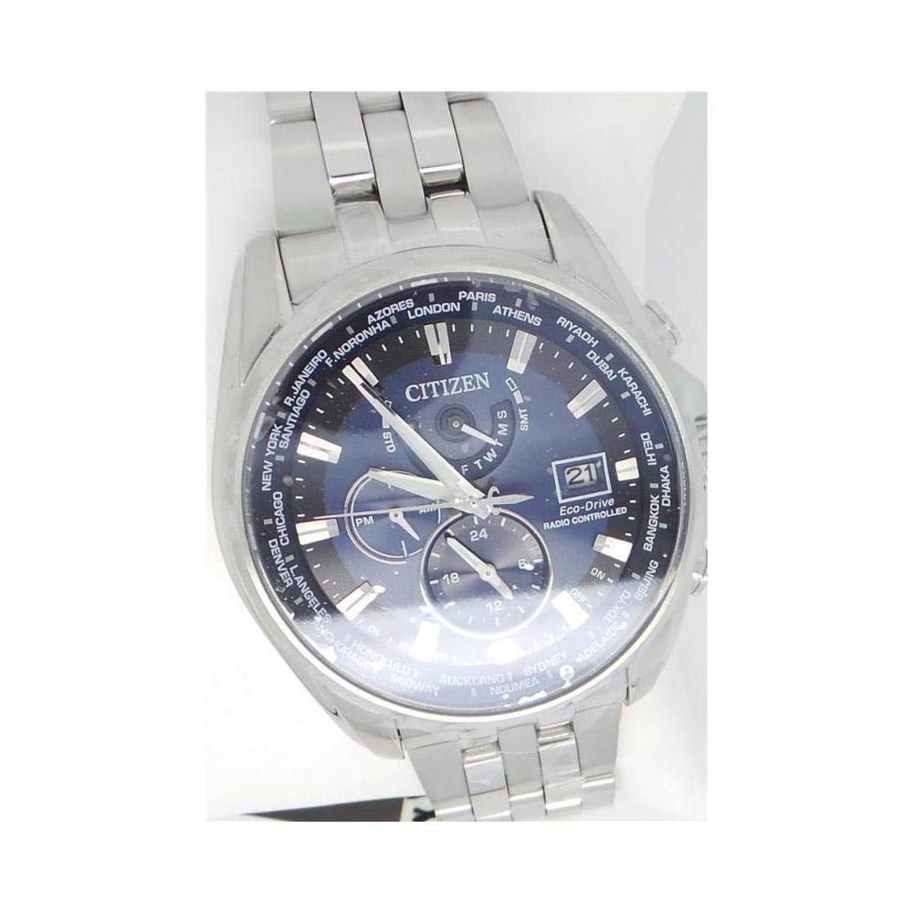 Citizen Herren Multi Zifferblatt Eco-Drive Uhr mit Edelstahl Armband