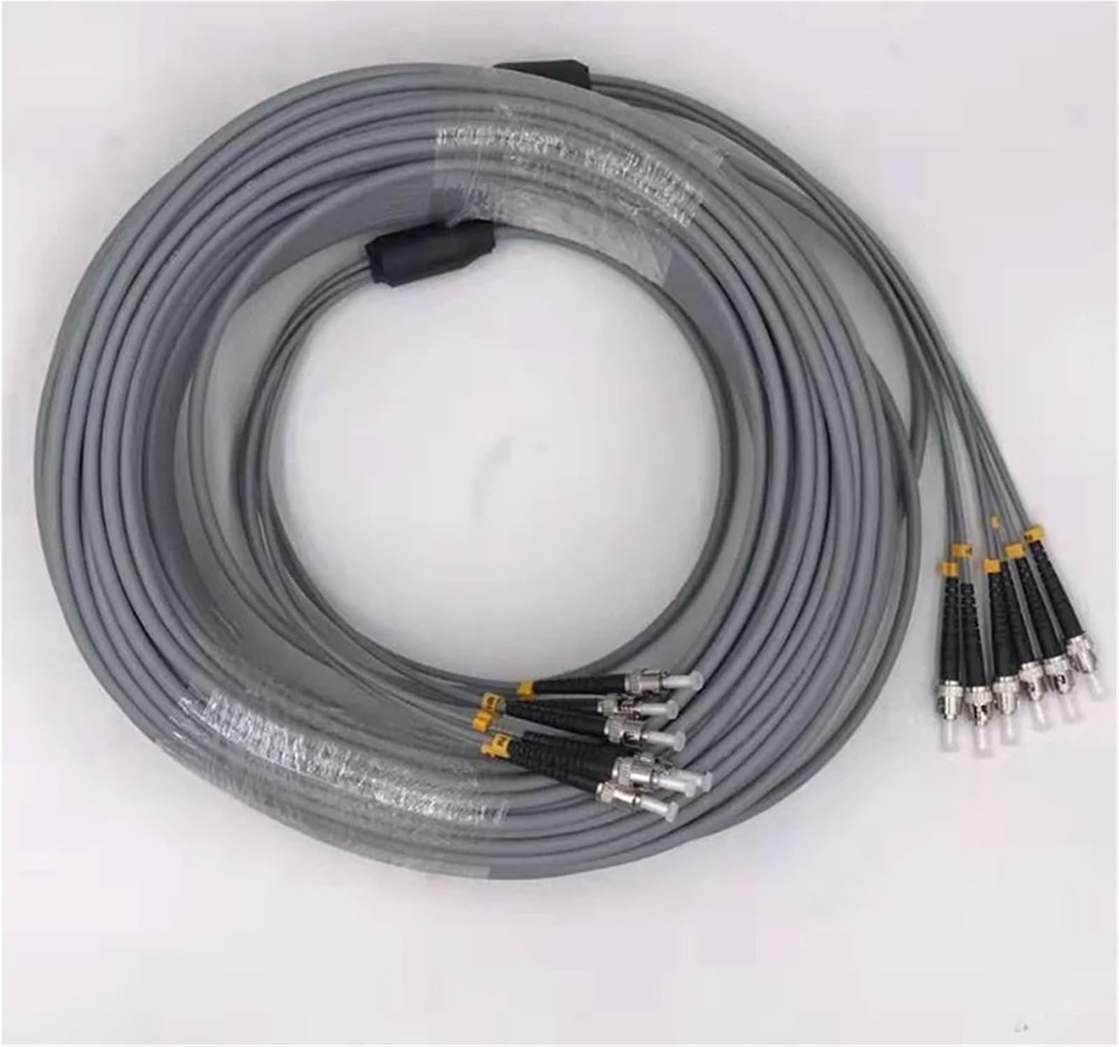 Lot de 3 câbles de raccordement à fibre optique blindé à 6 fils OM1 mm 6 C SC LC FC STA multimode 6 fibres optiques 20 m, 30 m, 40 m (3 m, SC-SC)
