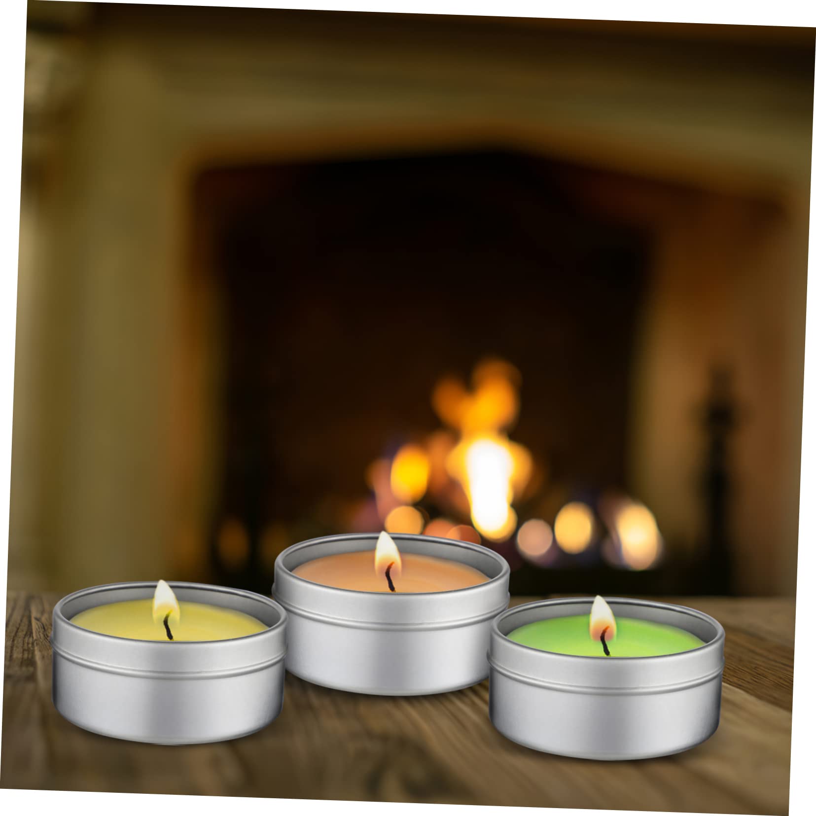 Garneck Contenitori Vuoti per Candele in Alluminio Lattine per Candele Colonna Tealight Stoppini in Cotone Fai da Te