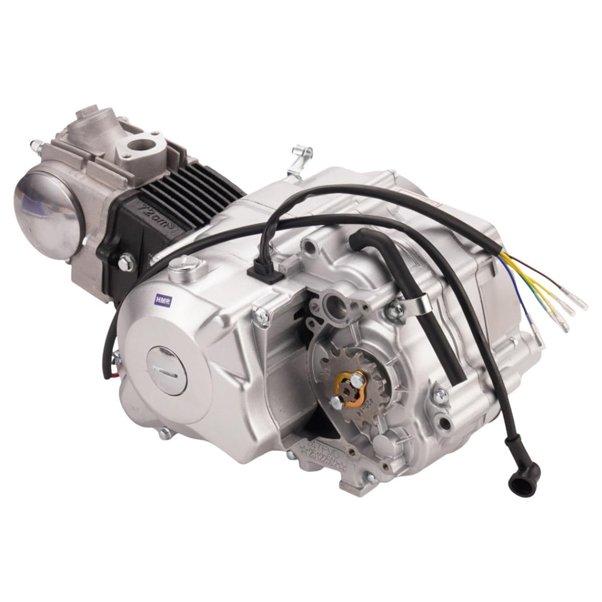 Zestaw 4-suwowy silnik 70 cm³, w pełni automatyczny rozrusznik elektryczny, odpowiedni do motocykli ATV, quadów dziecięcych