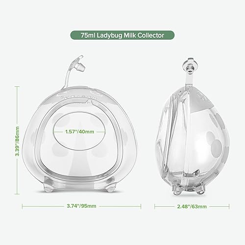 Miniatura 7 de haakaa Ladybug - Colector de leche materna  Conchas de pecho suaves  Vasos de lactancia portátiles  Ahorro de leche materna  Atrapa decepciones para