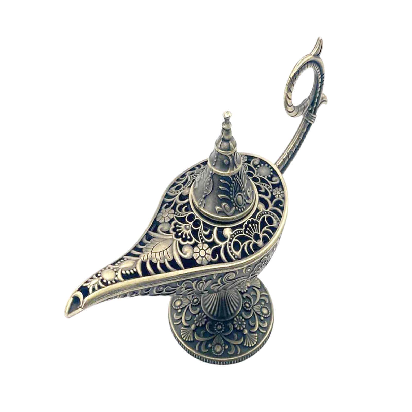 Zinc Incense Holder Lamp Burner Plate with Lid Antique Design Japan