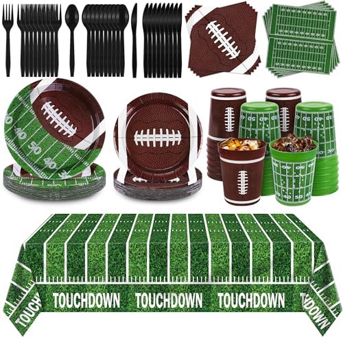 durony Football Party Decorations 169 Pcs Football Party Favors S...