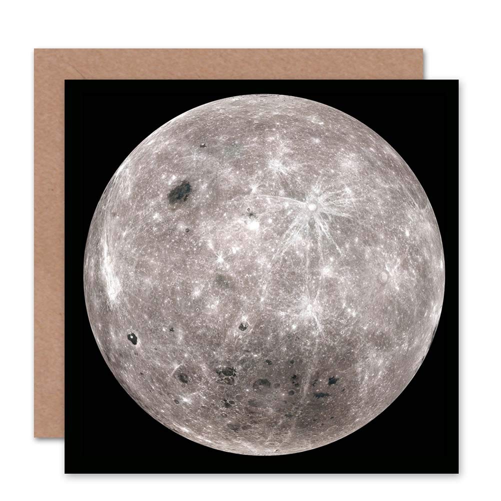Artery8 Greeting Card - Nasa Far Dark Side Of The Moon Photograph Space