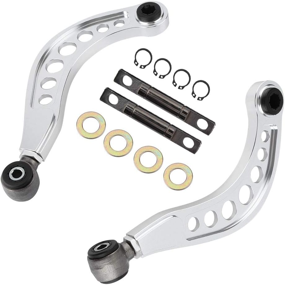 Rear Upper Camber Control Arms Kit 2007, Aluminum, Silver, 4 Count
