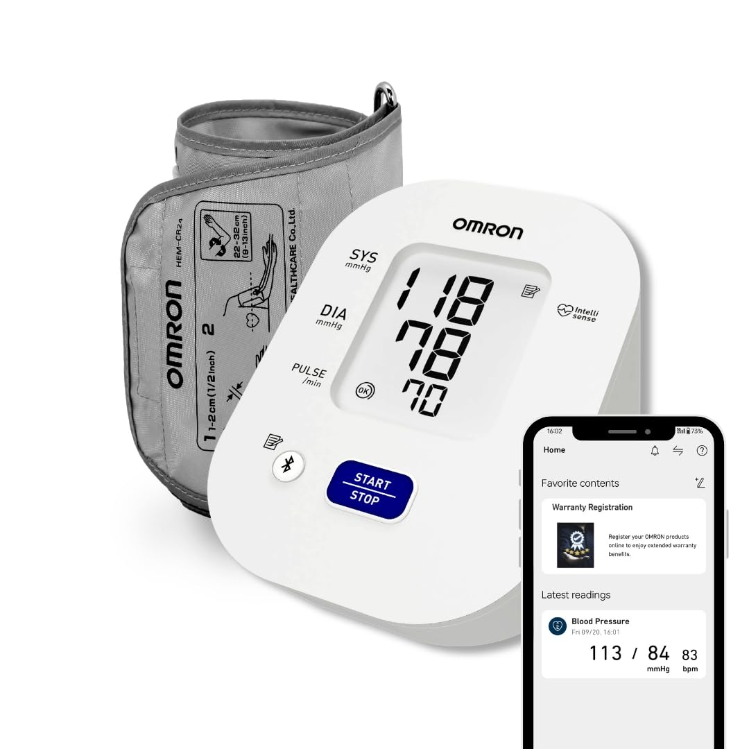 Omron HEM 7140T1 Bluetooth Digital Blood Pressure Monitor with Cuff Wrapping Guide, Hypertension Indicator & Intellisense Technology For Most Accurate Measurement (B0DB5P4GBC) Amazon Price History, Amazon Price Tracker