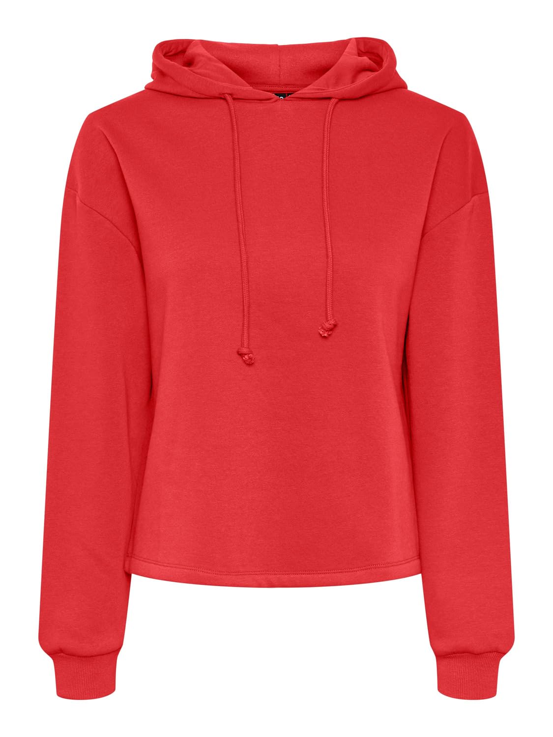 PIECES Women's Pcchilli LS Hoodie Noos BC Sweatshirt, Red (poppy red), M