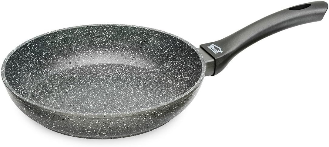 Menax Focus - Forged Aluminum Frying Pan - Nonstick 5-Layer Coating Stone Design - Ø 18 cm