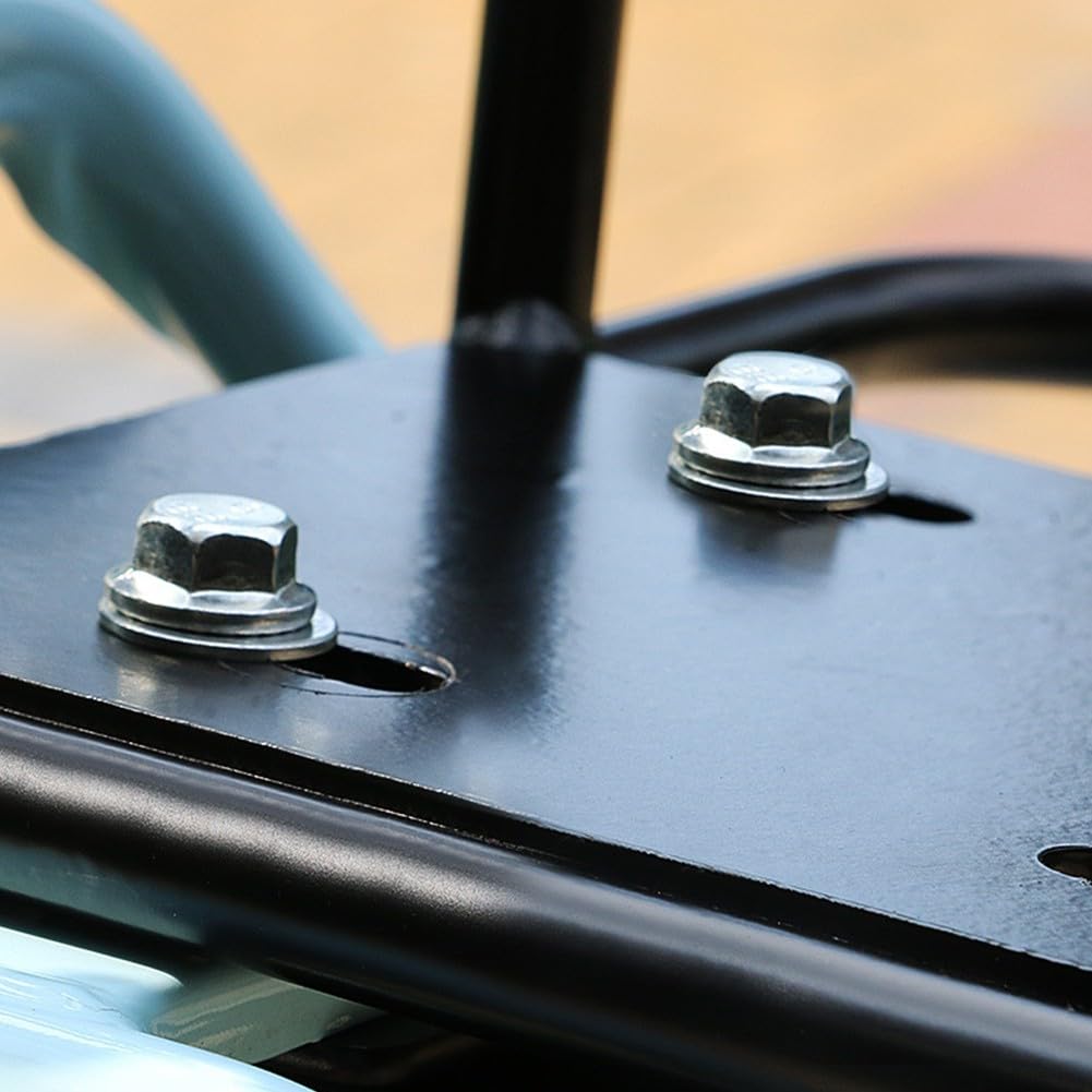 Yhenlovtt Panier de vélo électrique, support avant en acier épais, 35 x 20,5 x 15 cm, rangement pour vélo électrique CC110, noir avec vis