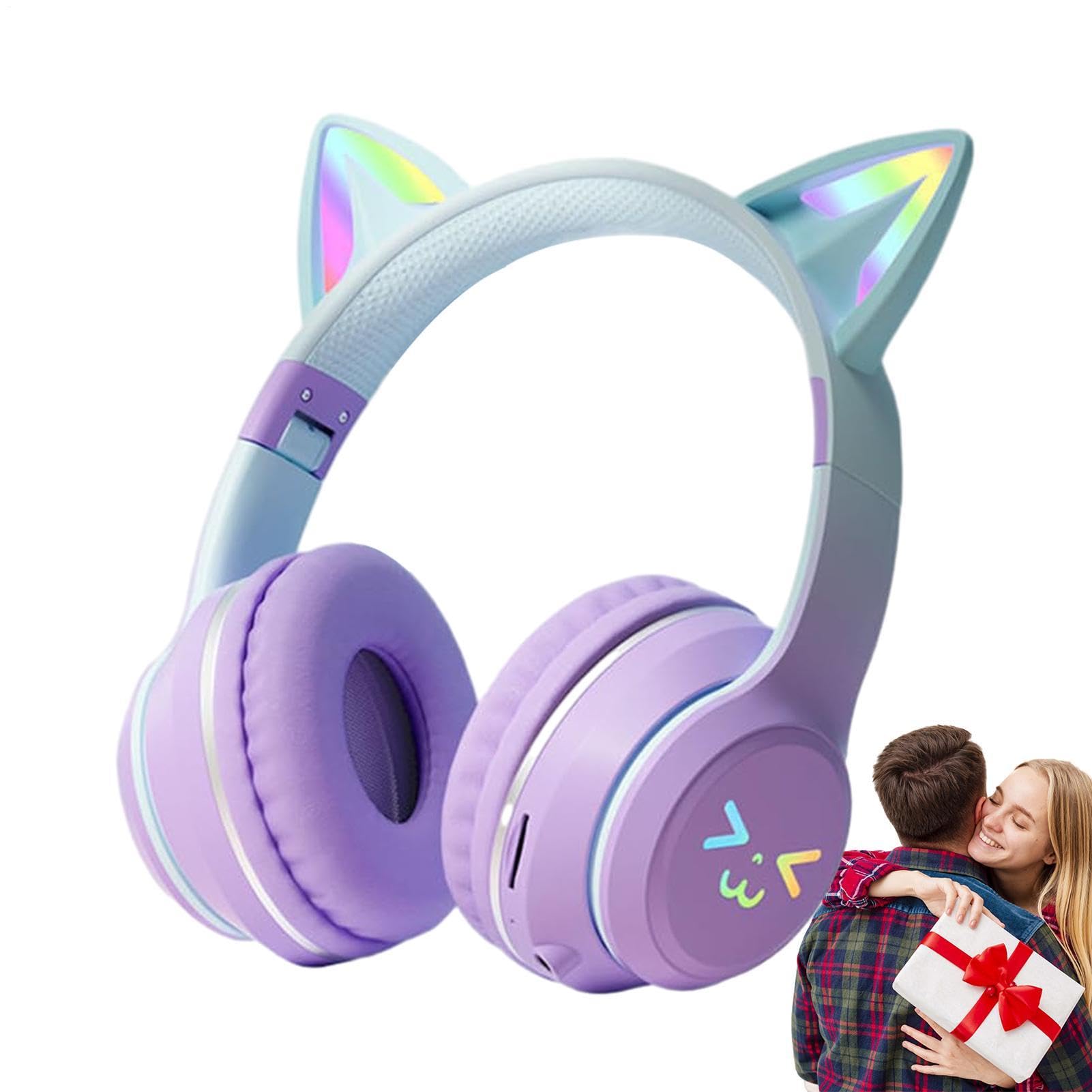 Cat Ear Kopfhörer Kabelloses Mikrofon LED Light-Up