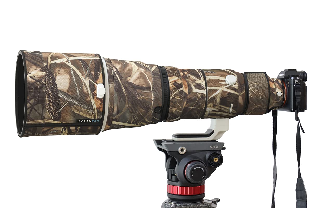 ROLANPRO - Copertura impermeabile in nylon per lenti mimetiche Sony FE 600 mm F/4 GM OSS OSS