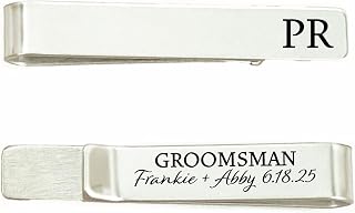Personalized Groomsman Gift Groomsman Tie Clip Gift Tie Bar Groomsman Gift Stainless Steel Tie Clip Mens Wedding Party Tie Clip Personalized GROOMSMAN-TIE